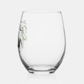 Trinkbehälter-Set mit hellgrünem Gummi Weinglas Ohne Stiel (Links)