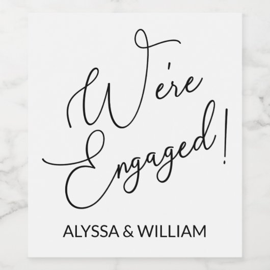 Trinkbehälter Set Weinetikett (Einzelnes Label)