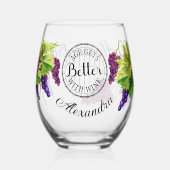 Trinkbehälter Set Weinglas Ohne Stiel (Vorderseite)