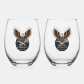 Trinkbehälter Set Weinglas Ohne Stiel (Rückseite)