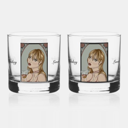 Trinkbehälter Set Whiskyglas (Vorderseite)