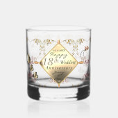 Trinkbehälter-Set zum 18. Geburtstag der Katze Whiskyglas (Rückseite)