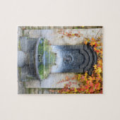 Trinkbrunnen im Herbst, Ungarn Puzzle (Horizontal)