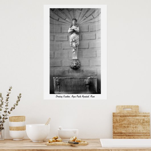 Trinkbrunnen Rom Poster (Küche)