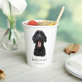 Trinke auf mich! Black Russian Terrier Dog Wedding Pappbecher