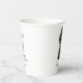 Trinke auf mich! Black Russian Terrier Dog Wedding Pappbecher (Rechts)