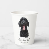 Trinke auf mich! Black Russian Terrier Dog Wedding Pappbecher (Vorderseite)
