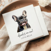 Trinke auf mich! Bulldog-Haustier-Hochzeit Serviette