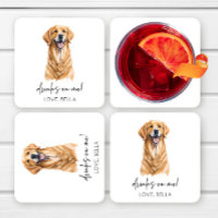 Trinke auf mich! Golden Retriever Hunde Hochzeit