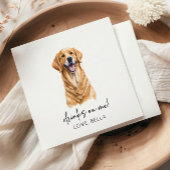 Trinke auf mich! Golden Retriever Hunde Hochzeit Serviette