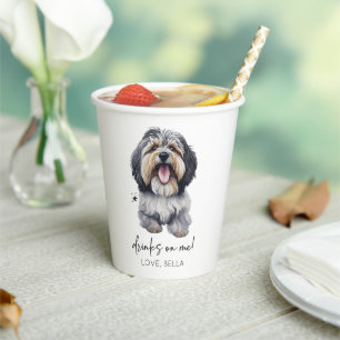 Trinke auf mich! Havanese Dog Wedding Pappbecher