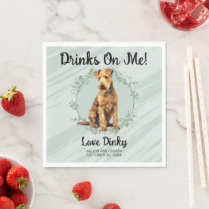 Trinke auf mich! Lakeland Terrier Dog Pet Serviette