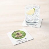 Trinke auf mich! Maßgeschneiderte Hochzeit von Hun Rechteckiger Pappuntersetzer (Vor Ort)