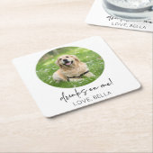 Trinke auf mich! Maßgeschneiderte Hochzeit von Hun Rechteckiger Pappuntersetzer (angewinkelt)