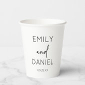 Trinke auf mich! Pembroke Welsh Corgi Dog Pet Wedd Pappbecher (Rückseite)