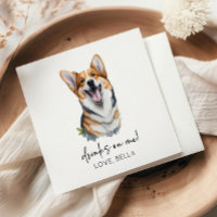 Trinke auf mich! Pembroke Welsh Corgi Dog Pet Wedd