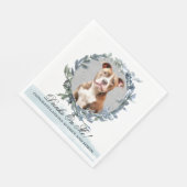 Trinke auf mich! Pitbull Hunde Hochzeitstiefel Serviette (Ecke)