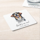 Trinke auf mich! Sarabi Dog Pet Wedding Rechteckiger Pappuntersetzer (angewinkelt)