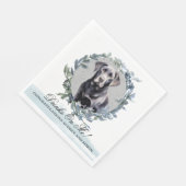 Trinke auf mich! Schwarzes Labyrinth Serviette (Ecke)