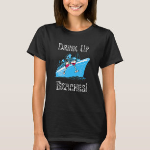 Trinke Auf Stränden Cruising Partying Ozean Spiele T-Shirt