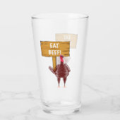 Trinke Beef Glas Tasse (Rückseite)