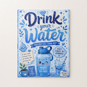 Trinke dein Wasser Puzzle