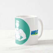 Trinke Gesund Fitnesstasse Kaffeetasse (VorderseiteRechts)
