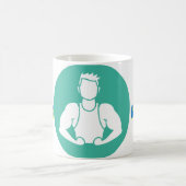 Trinke Gesund Fitnesstasse Kaffeetasse (Mittel)