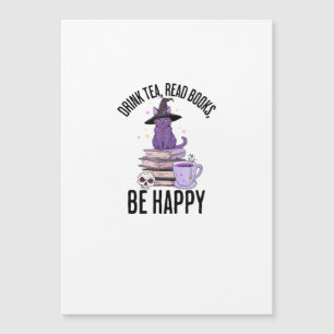 Trinke Lies Bücher Whimsigoth Halloween-Design Magnetkarte