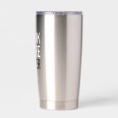 Trinke mehr Wasser | Einfach Minimalistisch Thermobecher (Rückseite)