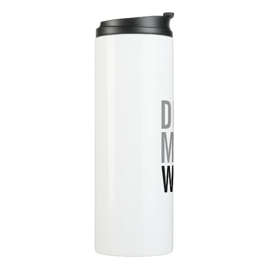 Trinke mehr Wasser | Einfach Minimalistisch Thermosbecher (Nach links gedreht)