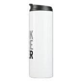 Trinke mehr Wasser | Einfach Minimalistisch Thermosbecher (Nach rechts gedreht)