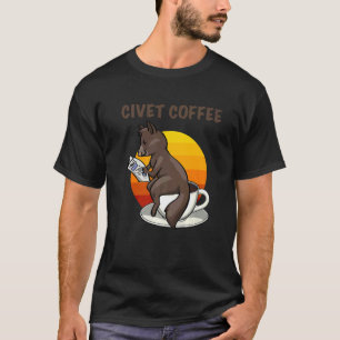 Trinke Meine Kacke Frauen Kaffee Katze Kopi Luwak  T-Shirt