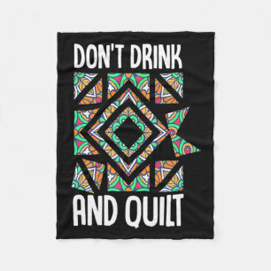 Trinke Nicht Und Nähe Quilt Quilten Stricken Nähen Fleecedecke