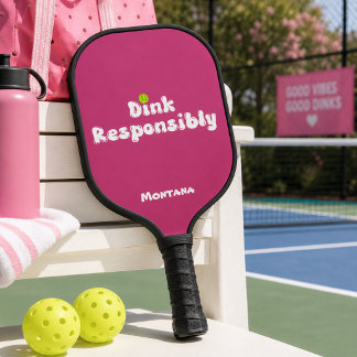 Trinke Verantwortungsvoll Name Rose Quartz Pickleball Schläger