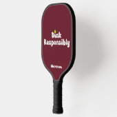 Trinke Verantwortungsvoll Name Ruby Rot Pickleball Schläger (Links)