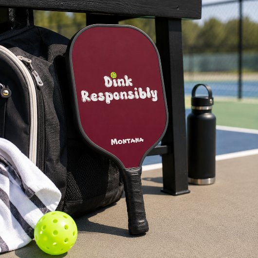 Trinke Verantwortungsvoll Name Ruby Rot Pickleball Schläger
