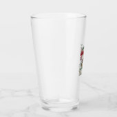 Trinke Wein Bulldogge Hund hässlicher Pullover Wei Glas (Rechts)