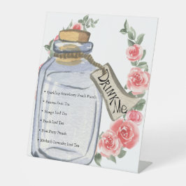 Trinken | Alice im Wunderland Tee Party Sockelschild