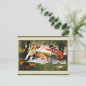 Trinken am Fluss Postkarte (Stehend Vorderseite)