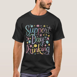 Trinken am Tag Vintage Retro Alkohol Pastell unter T-Shirt