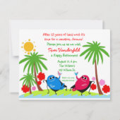 Trinken auf der Strand-Ruhestands-Party Einladung (Vorderseite)