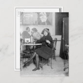 Trinken aus einer versteckten Flasche, 1922 Postkarte (Vorne/Hinten)
