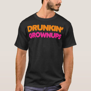 Trinken betrunkene Erwachsene Ehefrau Männer Fraue T-Shirt