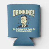 Trinken: Betrunkene Schläger mit Bierwürfeln Dosenkühler (Rückseite)