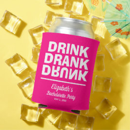 Trinken Betrunkener Junggeselinnen-Abschied trinke Dosenkühler