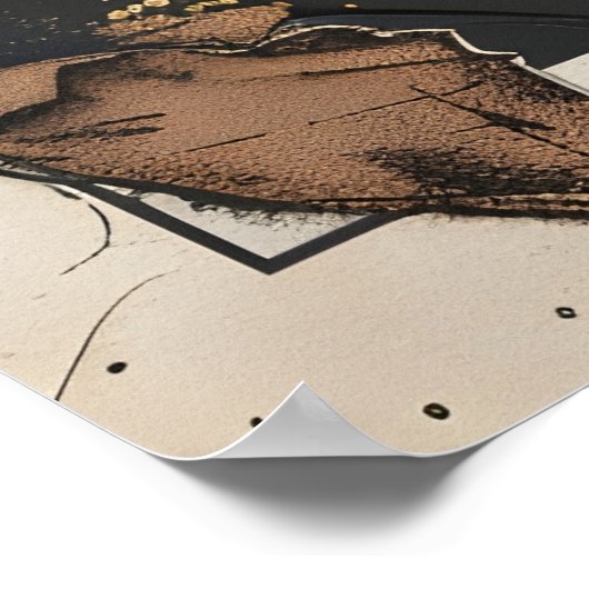 Trinken, bis Sie Bigfoot Sasquatch Funny glauben Poster (Ecke)