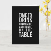 Trinken Champagner Happy Geburtstag Funny Grußkart Karte (Gelbe Blume)