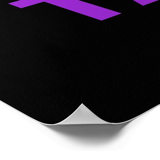 Trinken Champagner Party Poster in Lila (Ecke)