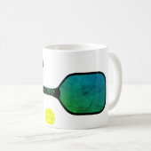 Trinken dann Pickleball Kaffeetasse (VorderseiteRechts)